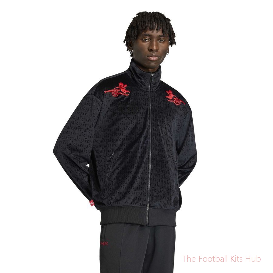 Arsenal X P+F Track Top - Black-unisoccer store